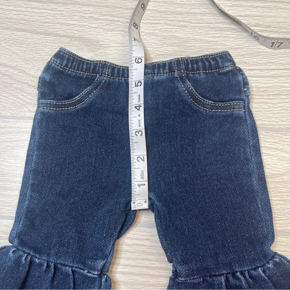Wrangler Baby Infant Girl Western Flare Ruffle Jeggings Jeans 3-6 Months - Picture 7 of 8